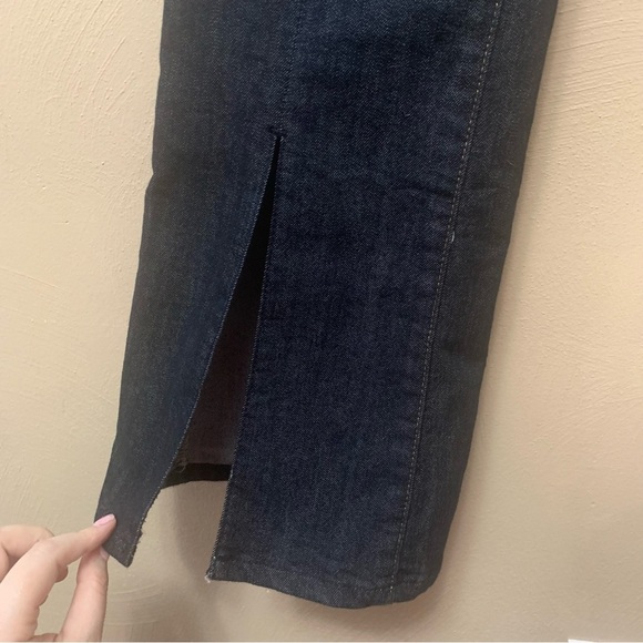 Pilcro Anthropologie Split Front Bootcut Jeans Dark Wash Size 26 - Picture 7 of 13